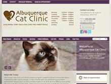 Tablet Screenshot of abqcatclinic.com